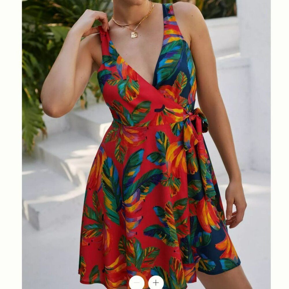 Farm Rio Cover-Up Wrap Dress, Size M